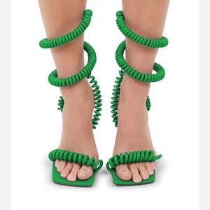 BOTTEGA VENETA WIRE STRETCH SANDALS